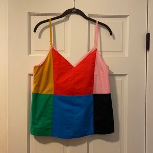 NWOT English Factory Colorblock Tank